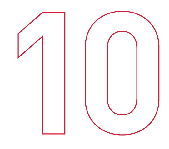 10 red outline