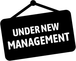 under new management sign